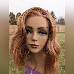 NWT Belle Tress Stumptown wig in color Sumptuous Strawberry natural Auburn Red